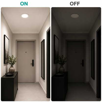Spot LED AKTOBE, Ø16,8cm, 12W, Στρογγυλό, Ψυχρό φως, Λευκό, Μεταλλικό και Ακρυλικό