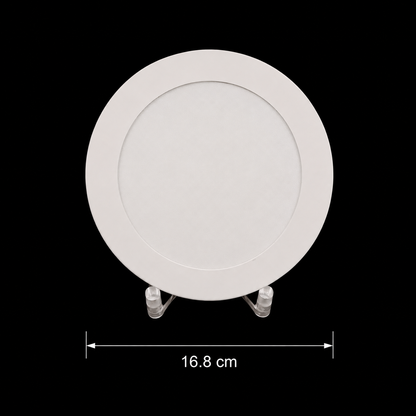Spot LED AKTOBE, Ø16,8cm, 12W, Στρογγυλό, Ψυχρό φως, Λευκό, Μεταλλικό και Ακρυλικό