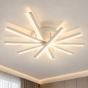 Πολυέλαιος LED με τηλεχειριστήριο ZOE, 67W, Κρύο/Ζεστό/Ουδέτερο φως, Ρυθμιζόμενο, Λευκό