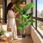 Τεχνητό φυτό Τύπος Monstera Deliciosa, 11 φύλλα, 160 cm, Πράσινο