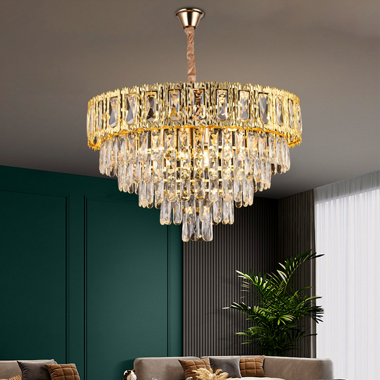 Crystal Chandelier BELVEDERE Magno 8xE14, Διάμετρος 60cm, Γυαλιστερό Χρυσό, Ρυθμιζόμενο ύψος Κρυστάλλινος Πολυέλαιος Προεπιλεγμένος τίτλος Alessandro Design