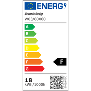 Ορθογώνιος καθρέφτης LED, 80x60 cm, Verite Majeste Noir Motion Glow Marcello, Σύστημα αποθαμβώματος, Ρολόι & Θερμόμετρο, Καθρέφτες Dimable Marcello Προεπιλεγμένος τίτλος Alessandro Design