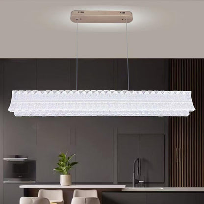 Πολυέλαιος LED με Τηλεχειριστήριο, Κρεμαστό TAMY 160W, Γραμμικό, Κρύο/Ζεστό/Ουδέτερο φως, Χρυσό, Ρυθμιζόμενο ύψος