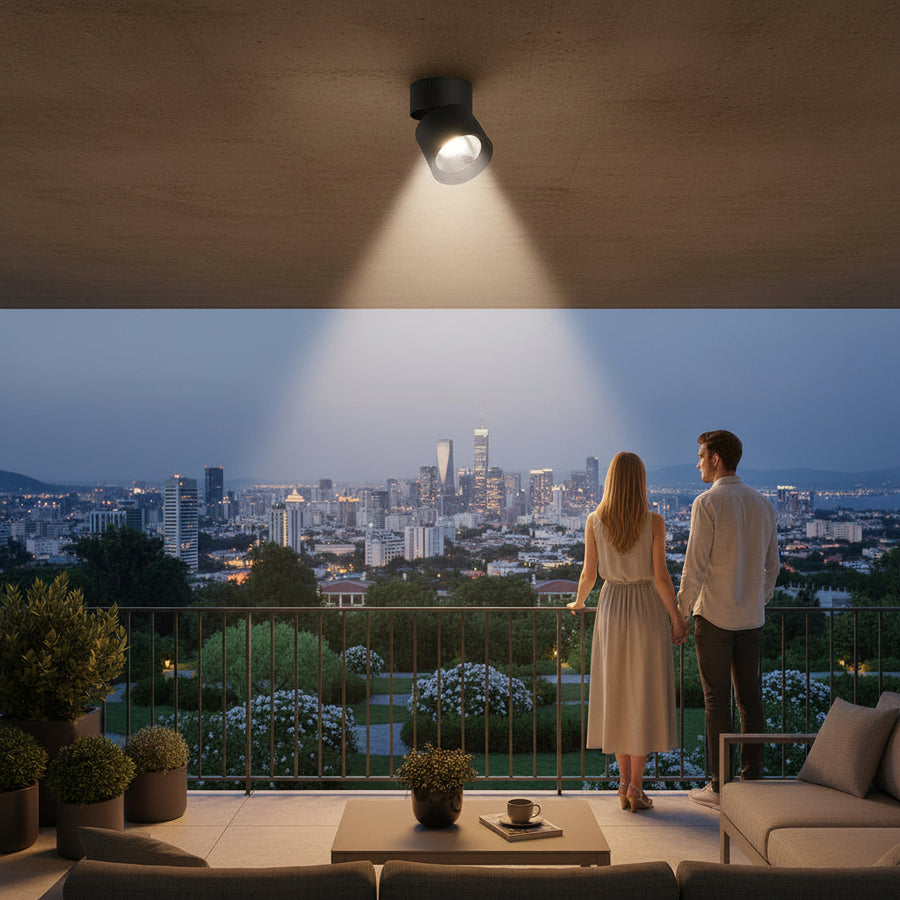 TINNIE LED Spot, Περιστρεφόμενο, 9W, Neutral Light 4000K, Μαύρο