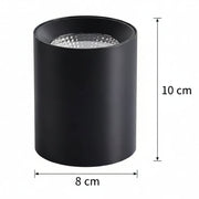 TINNIE LED Spot, Σταθερό, 8W, Neutral Light 4000K, Μαύρο