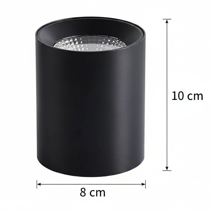 TINNIE LED Spot, Σταθερό, 8W, Neutral Light 4000K, Μαύρο