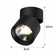 TINNIE LED Spot, Περιστρεφόμενο, 9W, Neutral Light 4000K, Μαύρο