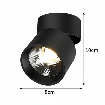 TINNIE LED Spot, Περιστρεφόμενο, 9W, Neutral Light 4000K, Μαύρο