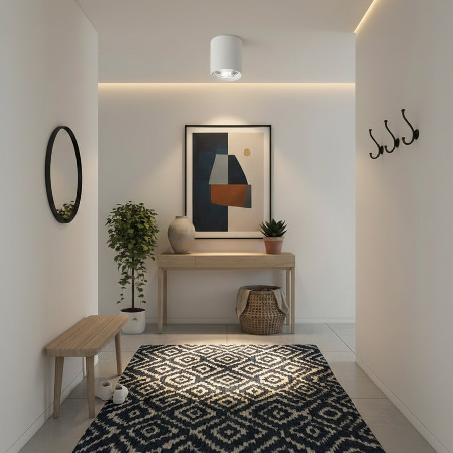 Προβολέας LED TINNIE, Σταθερός, 8W, Ουδέτερος φωτισμός 4000K, Λευκός