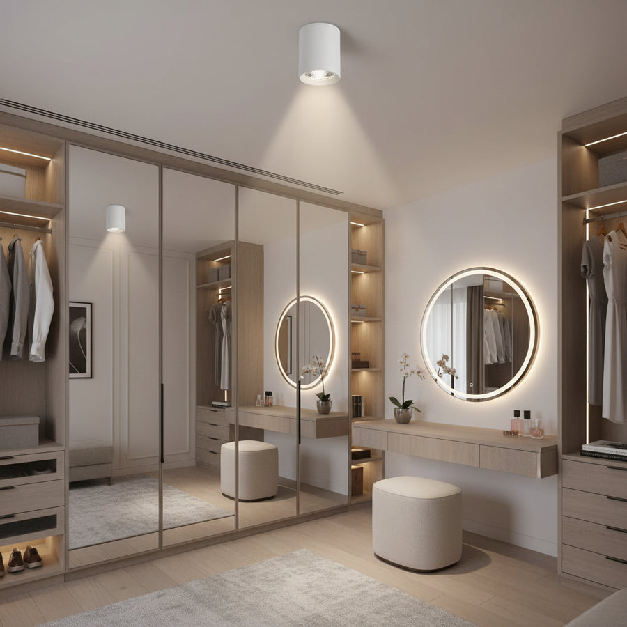 Προβολέας LED TINNIE, Σταθερός, 8W, Ουδέτερος φωτισμός 4000K, Λευκός