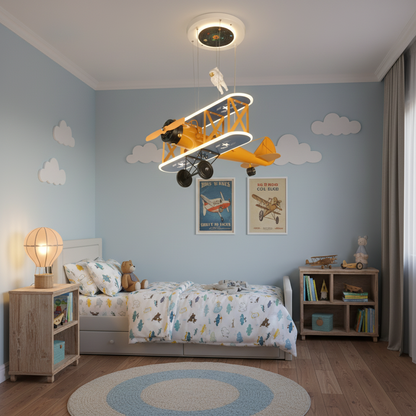 Κρεμαστός πολυέλαιος LED AVION 80W, Κρύο/Ζεστό/Ουδέτερο φως, Πορτοκαλί μπλε Παιδικοί πολυέλαιοι Προεπιλεγμένος τίτλος Alessandro Design