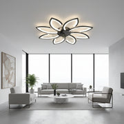Πολυέλαιος ANEMO Fan LED με Τηλεχειριστήριο, 47W, D87cm, Κρύο/Ουδέτερο/Ζεστό φως, Μαύρο