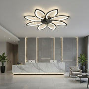 Πολυέλαιος ANEMO Fan LED με Τηλεχειριστήριο, 47W, D87cm, Κρύο/Ουδέτερο/Ζεστό φως, Μαύρο