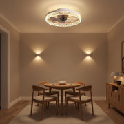 Πολυέλαιος LED VEYA με τηλεχειριστήριο, 38W, D50cm, Κρύο/Ουδέτερο/Ζεστό φως, Λευκό