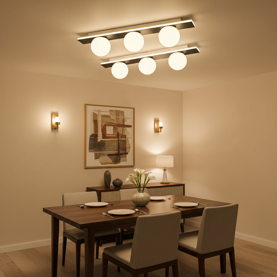 Πολυέλαιος TRION LED, Θερμό/Ουδέτερο/Ψυχρό φως, 3xG9, 24W, Μαύρο, Μεταλλικό και Ακρυλικό