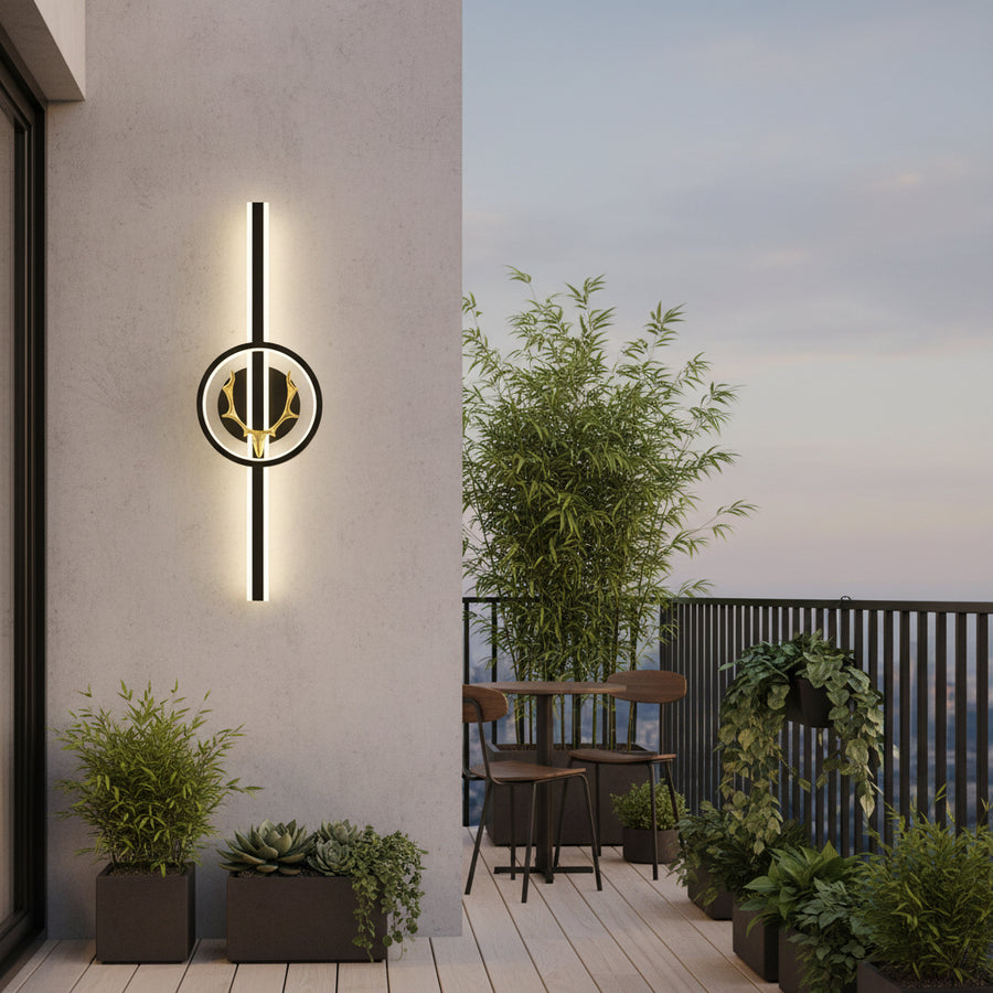 Διακοσμητικό φωτιστικό LED CERBOS, 42W, 60cm, Θερμό / Ουδέτερο / Ψυχρό φως, Μαύρο, Μεταλλικό και Ακρυλικό