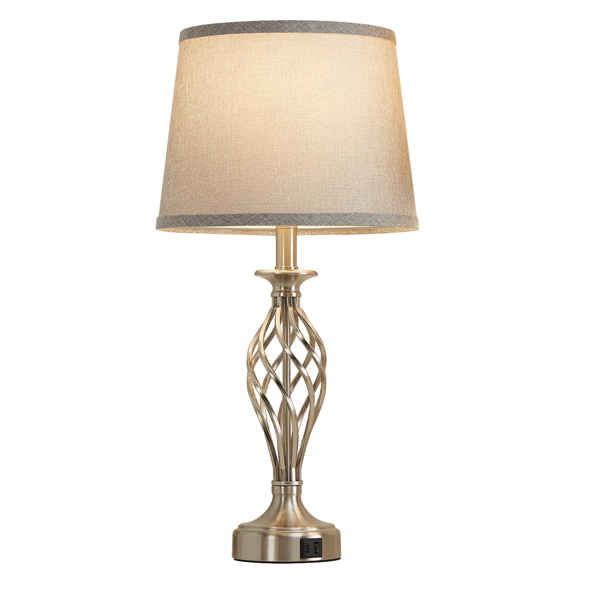 Λάμπα VZ212WH, 1x E27, Metal and Textile, White and Gold Lamps & Lamps Προεπιλεγμένος τίτλος Alessandro Design
