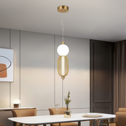 Κρεμαστός πολυέλαιος LED LM550/2GD, 11W, ελαφρύ 3000/4000/6000K, χρυσό, ρυθμιζόμενο ύψος Μοντέρνοι πολυέλαιοι Προεπιλεγμένος τίτλος Alessandro Design