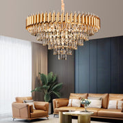 VERSAILLES Supremo Crystal Chandelier, CC900/800GD, 12xE14, Diameter 80cm, Shiny Gold, Ρυθμιζόμενο ύψος, Metal and Crystal Crystal Chandeliers Προεπιλεγμένος τίτλος Alessandro Design