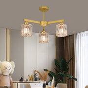 Modern Classic Chandelier LC110/3GD with Crystal, 3x E27, Gold, Metal and Crystal Classic Chandeliers Προεπιλεγμένος τίτλος Alessandro Design