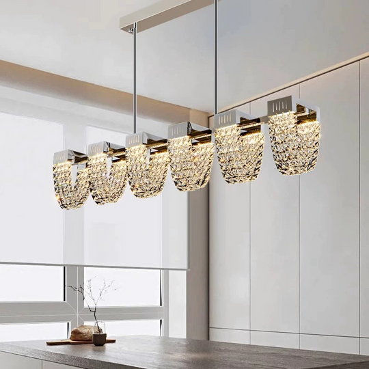 Κρεμαστός πολυέλαιος LED, STRATUS Supremo, κρύσταλλο και μέταλλο, 15W, κρύο/θερμό/ουδέτερο φως 3000K/4000K/6000K, πολυτελής φωτισμός Cristal Candelabra Προεπιλεγμένος τίτλος Alessandro Design