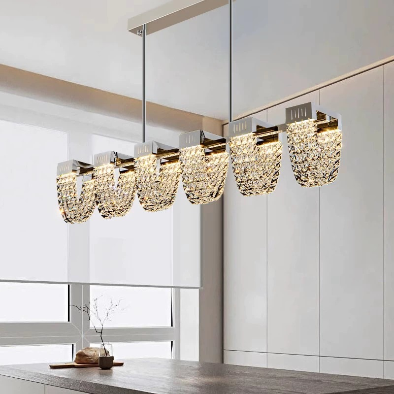 Κρεμαστός πολυέλαιος LED, STRATUS Supremo, κρύσταλλο και μέταλλο, 15W, κρύο/θερμό/ουδέτερο φως 3000K/4000K/6000K, πολυτελής φωτισμός Cristal Candelabra Προεπιλεγμένος τίτλος Alessandro Design