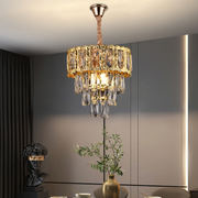 Crystal Chandelier BELVEDERE Petito 3xE14, Διάμετρος 30cm, Γυαλιστερό χρυσό, Ρυθμιζόμενο ύψος Κρυστάλλινος πολυέλαιος Προεπιλεγμένος τίτλος Alessandro Design