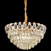 Crystal Candelabra CC5122/500GD 9xE14, Διάμετρος 50 cm, Γυαλιστερό χρυσό, Ρυθμιζόμενο ύψος Crystal Candelabra Προεπιλεγμένος τίτλος Alessandro Design