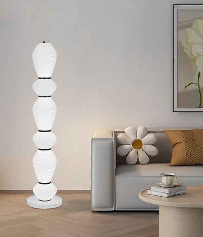 Λάμπα LED με τηλεχειριστήριο 82W Modern LP510/6BK 120Cm Μαύρο Veioze & Lampadare Προεπιλεγμένος τίτλος Alessandro Design