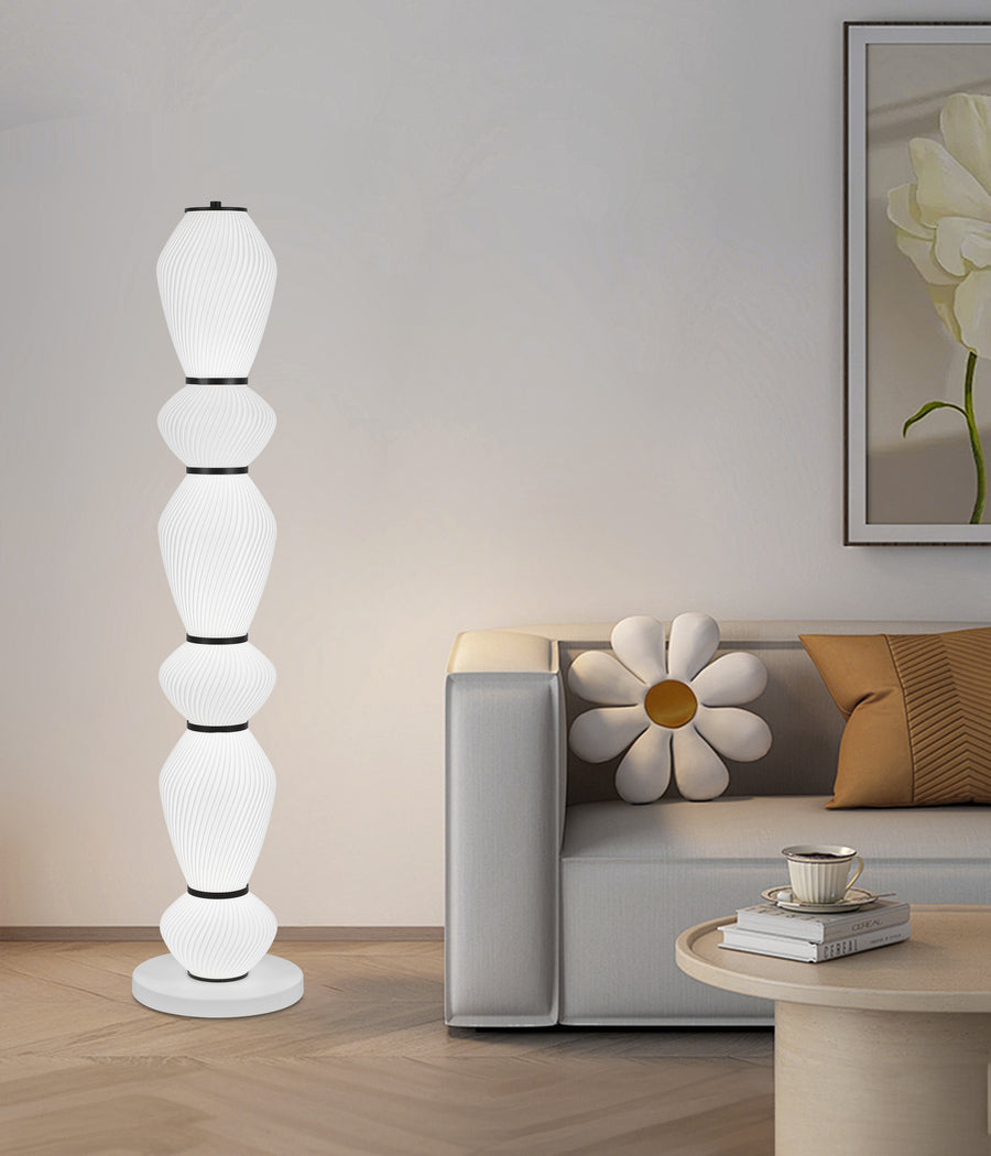 Λάμπα LED με τηλεχειριστήριο 82W Modern LP510/6BK 120Cm Μαύρο Veioze & Lampadare Προεπιλεγμένος τίτλος Alessandro Design