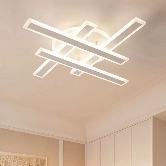 Πολυέλαιος LED με Τηλεχειριστήριο ZYRON Magno, 79W, 46x5,5x7,5, Κρύο/Ζεστό/Ουδέτερο φως, Ρυθμιζόμενο, Λευκό, Μεταλλικό, Πολυέλαιοι LED Plexiglas με Τηλεχειριστήριο Προεπιλεγμένος τίτλος Alessandro Design