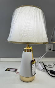 Λάμπα VZ210WH, 1x E27, Metal and Textile, White and Gold Lamps & Lamps Προεπιλεγμένος τίτλος Alessandro Design