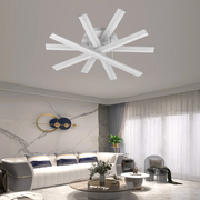 Πολυέλαιος LED με τηλεχειριστήριο ZOE, 67W, Κρύο/Ζεστό/Ουδέτερο φως, Ρυθμιζόμενο, Λευκός πολυέλαιος LED με τηλεχειριστήριο Προεπιλεγμένος τίτλος Alessandro Design
