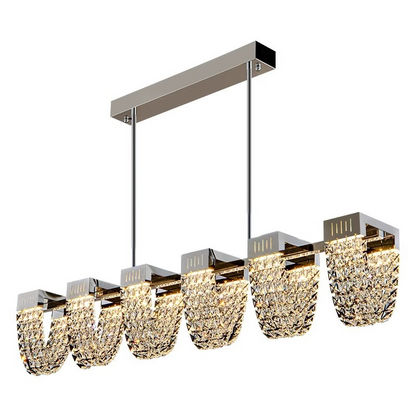 Κρεμαστός πολυέλαιος LED, STRATUS Supremo, κρύσταλλο και μέταλλο, 15W, κρύο/θερμό/ουδέτερο φως 3000K/4000K/6000K, πολυτελής φωτισμός Cristal Candelabra Προεπιλεγμένος τίτλος Alessandro Design