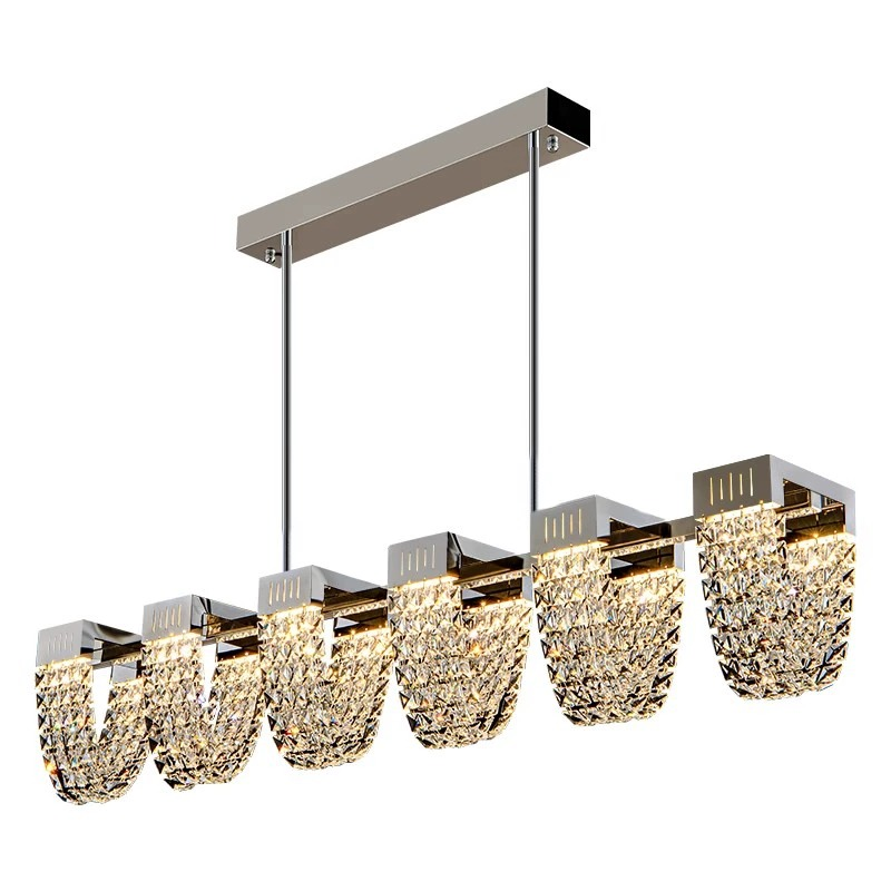 Κρεμαστός πολυέλαιος LED, STRATUS Supremo, κρύσταλλο και μέταλλο, 15W, κρύο/θερμό/ουδέτερο φως 3000K/4000K/6000K, πολυτελής φωτισμός Cristal Candelabra Προεπιλεγμένος τίτλος Alessandro Design