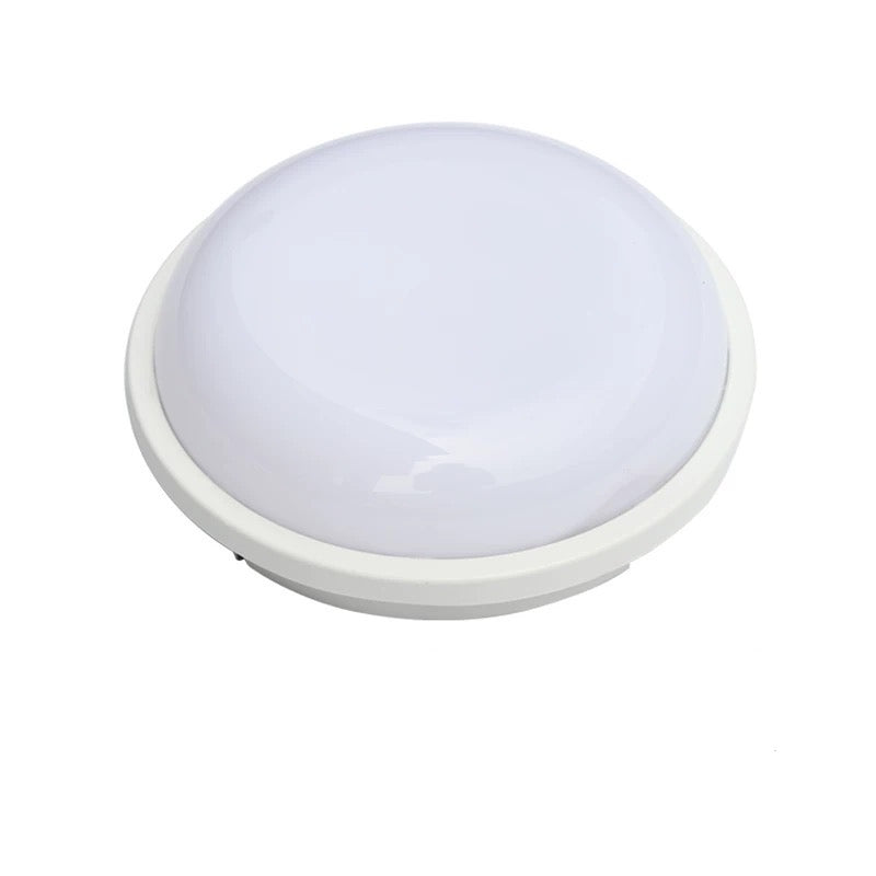 Φωτιστικό τοίχου LED εξωτερικού χώρου AX310/162WH, Warm Light 3000K, Διάμετρος 16,2cm, IP65, Λευκό εξωτερικό φωτιστικό τοίχου Προεπιλεγμένος τίτλος Alessandro Design