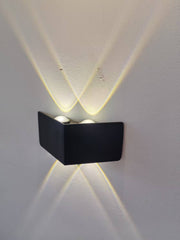 Φωτιστικό τοίχου LED AX230, Υπαίθριο, 4 Πηγές, 4W, Μαύρο, 3000K Φώτα τοίχου εξωτερικού χώρου Προεπιλεγμένος τίτλος Alessandro Design