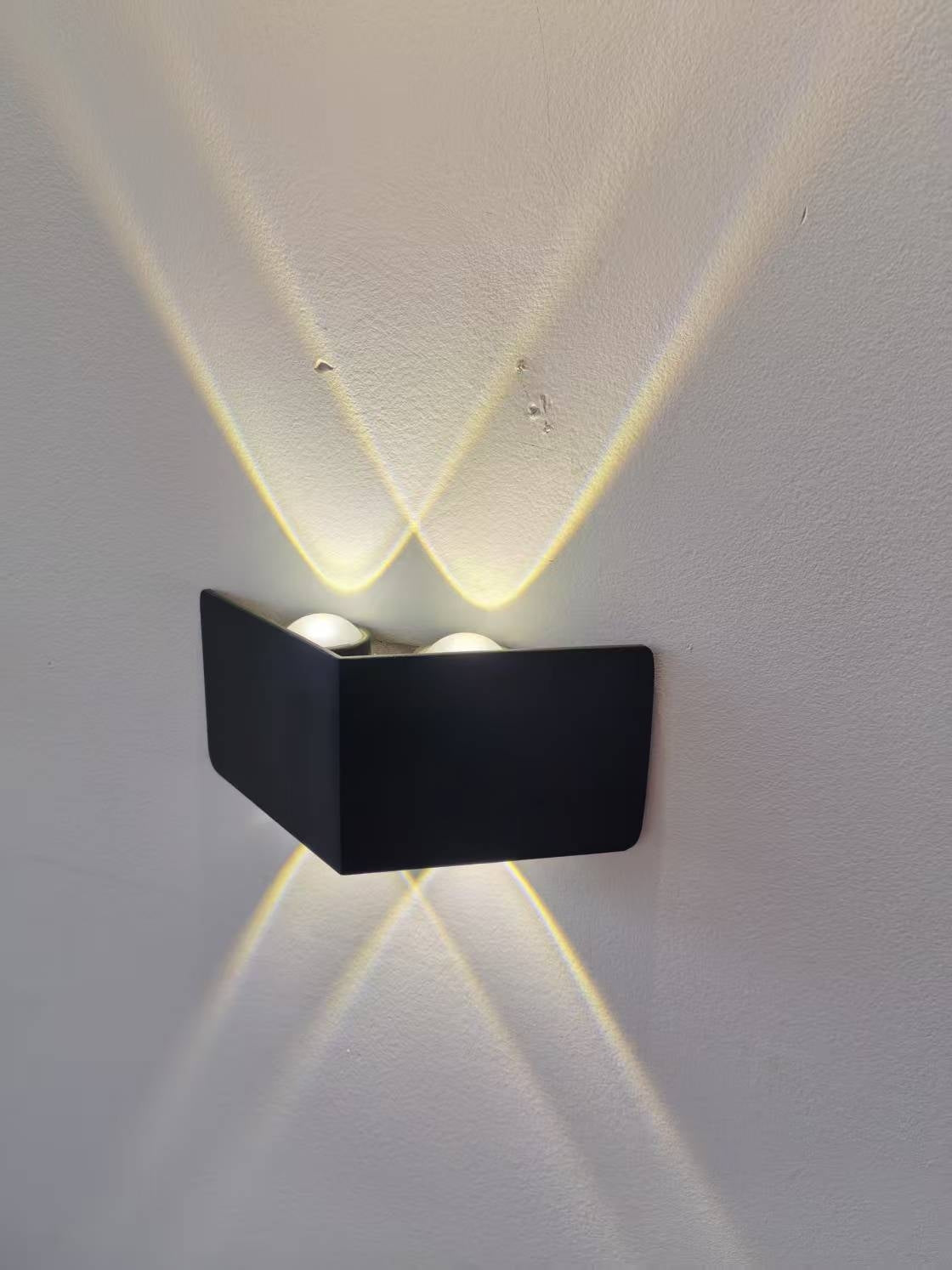 Φωτιστικό τοίχου LED AX230, Υπαίθριο, 4 Πηγές, 4W, Μαύρο, 3000K Φώτα τοίχου εξωτερικού χώρου Προεπιλεγμένος τίτλος Alessandro Design
