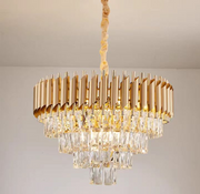 Crystal Chandelier VERSAILLES Magno 8x E14, Διάμετρος 60cm, Χρυσό, Ρυθμιζόμενο ύψος Crystal Chandelier Προεπιλεγμένος τίτλος Alessandro Design