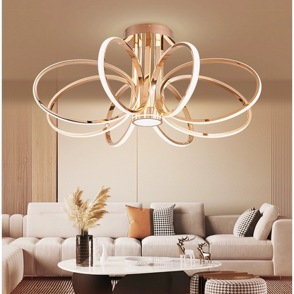 Πολυέλαιος LED με Τηλεχειριστήριο ORBIS Magno, 25W, Θερμό/Ψυχρό/Ουδέτερο φως 3000K/4000K/6000K, Ρυθμιζόμενο, Χρυσό, Μέταλλο και Πολυέλαιοι LED σιλικόνης με Τηλεχειριστήριο Προεπιλεγμένος τίτλος Alessandro Design