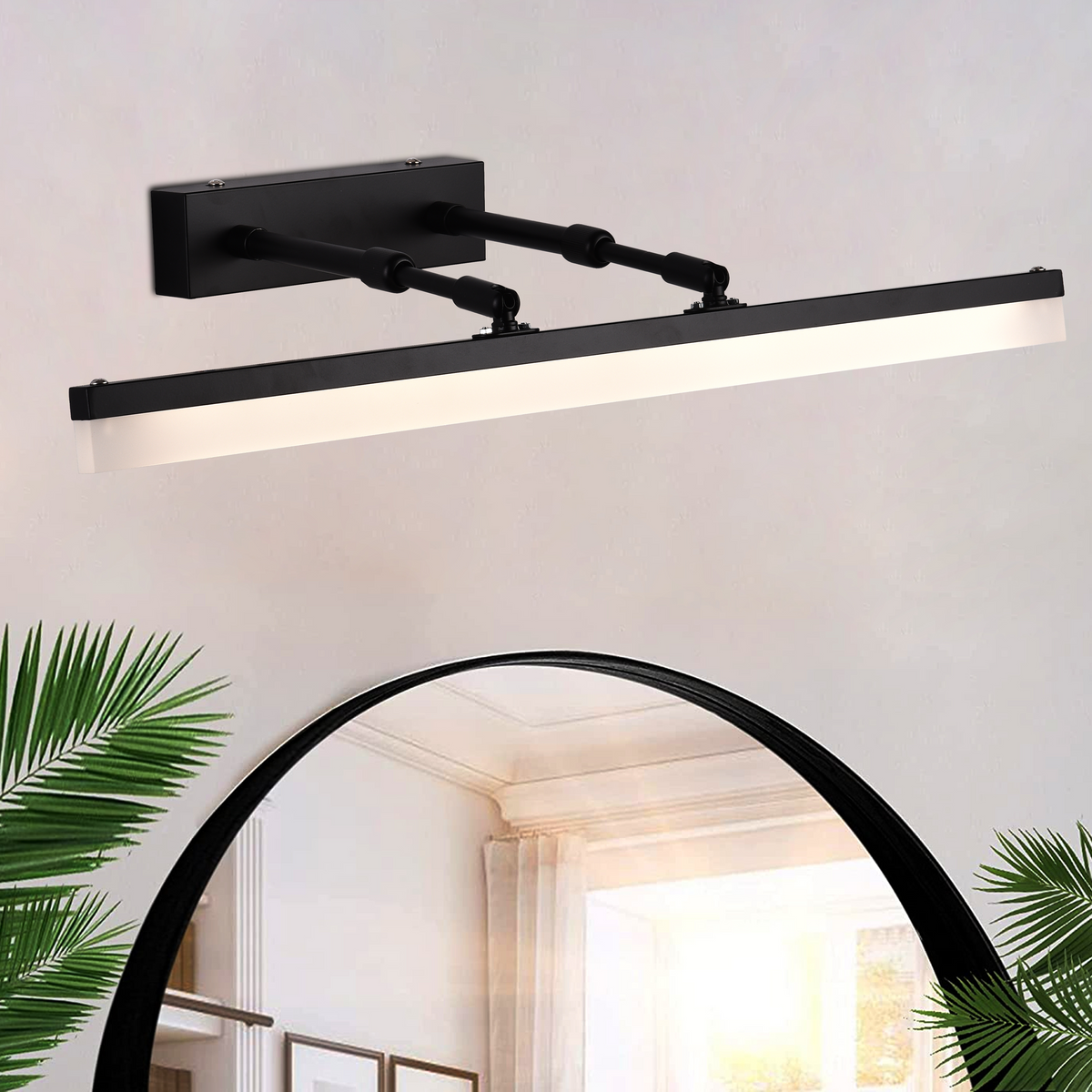Φωτιστικό τοίχου LED, MALAWI, 6W, γραμμικό, Θερμό/Ουδέτερο/Κρύο φως, Μαύρα εσωτερικά φώτα τοίχου Προεπιλεγμένος τίτλος Alessandro Design