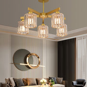 Modern Classic Chandelier LC110/5GD with Crystal, 5xE27, Gold, Metal and Crystal Classic Chandeliers Προεπιλεγμένος τίτλος Alessandro Design