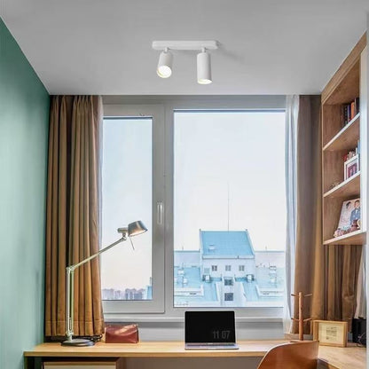Joom Chandelier with Linear Projector 2XGU10 White LED Chandelier Προεπιλεγμένος τίτλος Alessandro Design