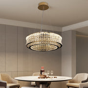 Πολυέλαιος LED με τηλεχειριστήριο, LLC160/500GD, κρύσταλλο και μέταλλο, 54W, ρυθμιζόμενο, ρυθμιζόμενο ύψος, δροσερό/θερμό/ουδέτερο φως, πολυέλαιοι φωτισμού LED πολυτελείας με τηλεχειριστήριο Προεπιλεγμένος τίτλος Alessandro Design