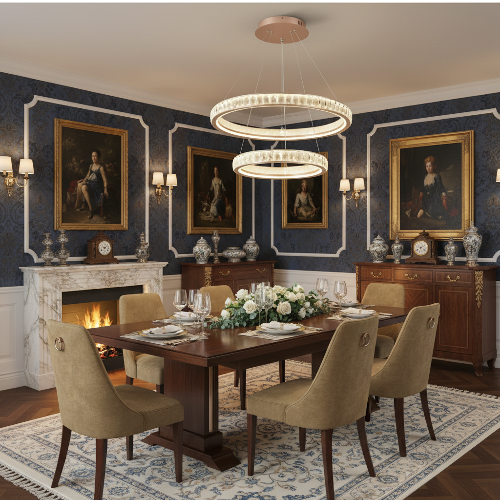 Κρυστάλλινος πολυέλαιος, KENSINGTON Magno, 111W, Χρυσός, 2 στοιχεία, Ρυθμιζόμενο Ύψος, Ζεστό/Κρύο/Ουδέτερο φως LED Πολυέλαιοι με Τηλεχειριστήριο Προεπιλεγμένος τίτλος Alessandro Design
