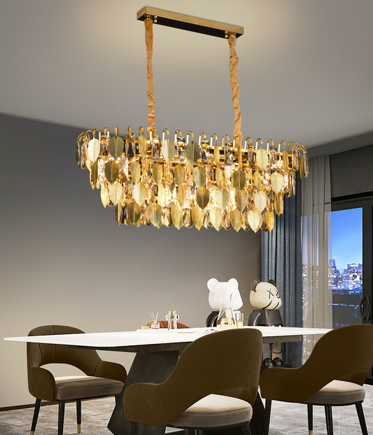 Crystal Chandelier VENARIA 12x E14, 80cm, Shiny Gold, Ρυθμιζόμενο ύψος Crystal Chandeliers Προεπιλεγμένος τίτλος Alessandro Design