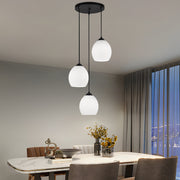 Chandelier LM530/3BK, 3 X E27, Black, Metal and Glass Classic Chandeliers Προεπιλεγμένος τίτλος Alessandro Design