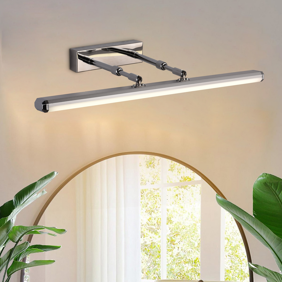 Φωτιστικό τοίχου BALATON LED, 10W, γραμμικό, Ζεστό/Ουδέτερο/Κρύο φως, Γυαλιστερό Chrome Εσωτερικά φώτα τοίχου Προεπιλεγμένος τίτλος Alessandro Design