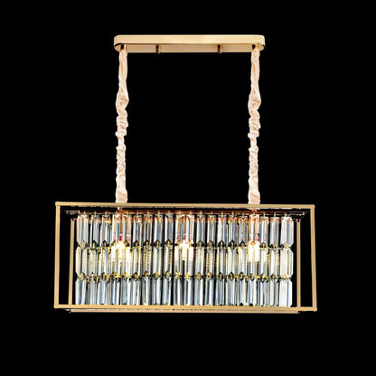 Crystal Chandelier, CC1676/650X200GD, 3xE14, Shiny Gold, Ρυθμιζόμενο ύψος, Metal and Crystal Crystal Chandeliers Προεπιλεγμένος τίτλος Alessandro Design