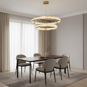 Κρυστάλλινος πολυέλαιος, LINDERHOF Magno, 61W, Διάμετρος 60cm, Κρύο/Ζεστό/Ουδέτερο φως, Χρυσός, Ρυθμιζόμενος Ύψος Πολυέλαιος LED με Τηλεχειριστήριο Προεπιλεγμένος τίτλος Alessandro Design